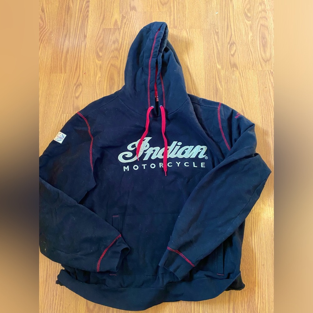 Men’s Indian motorcycle 2XL black hoodie sweatshirt